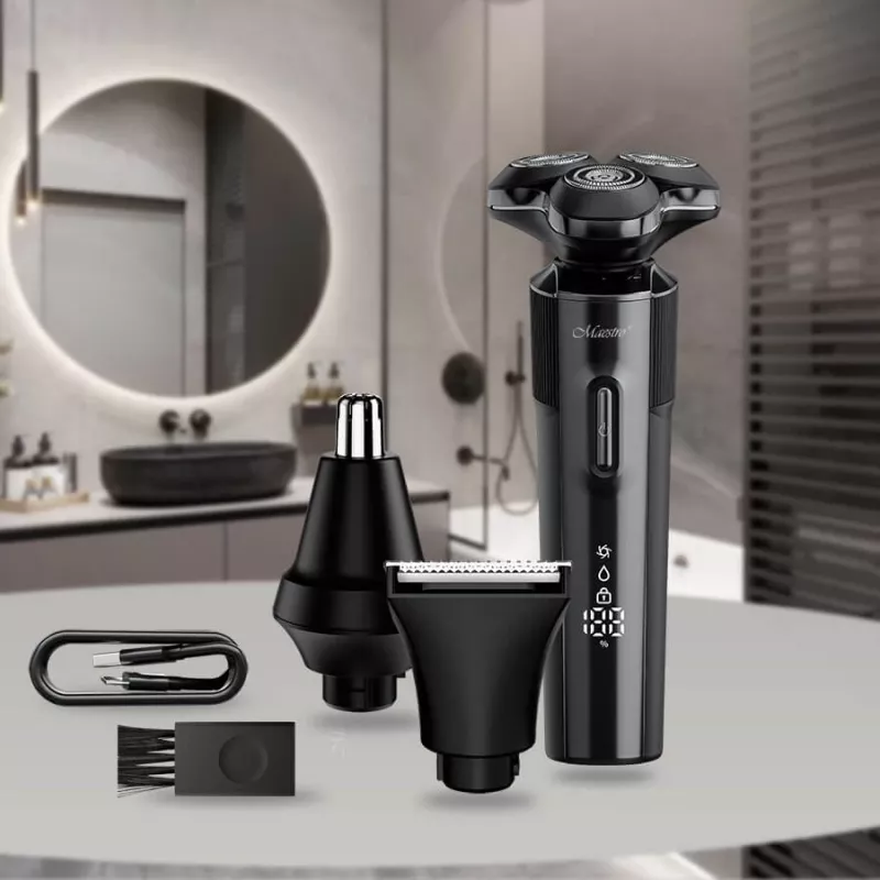 Scheerset Maestro MR-678 3-in-1 USB 90 min. oplaadbare trimmer scheerapparaat groomer