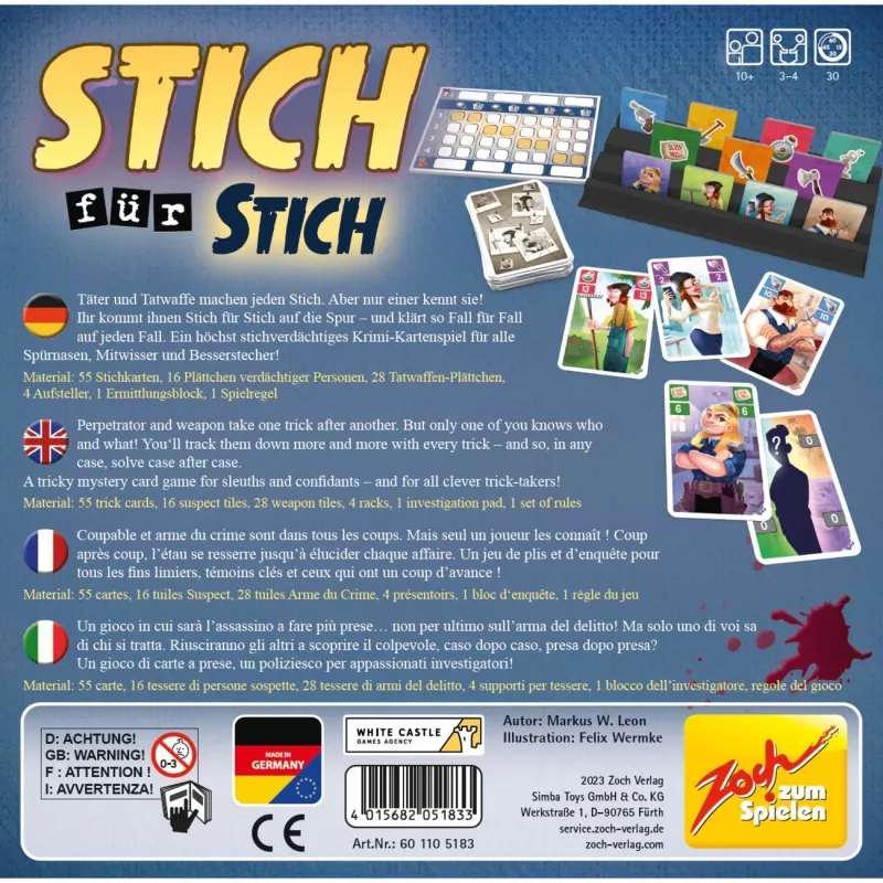 Stich for Stich, kaartspel