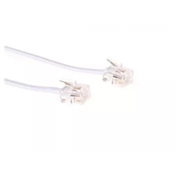 Telefoonkabel Microconnect MPK181W RJ11 RJ11 1m wit