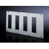 Rittal TS 8609.140 Modulplaten voor 16/24-polige connectoren, staal, grijs