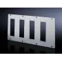 Rittal TS 8609.140 Modulplaten voor 16/24-polige connectoren, staal, grijs