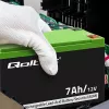 Qoltec 53076 AGM-accu | 12V | 7Ah | veiligheid