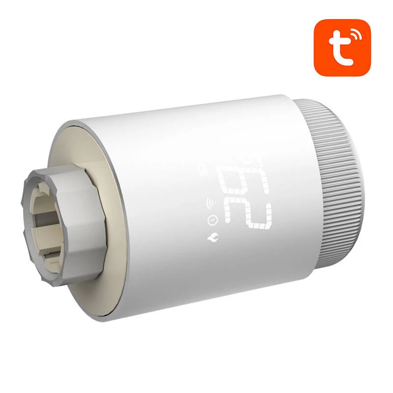Thermostatische radiatorkraan Avatto TRV10 Zigbee Tuya draadloze bediening, slimme TRV
