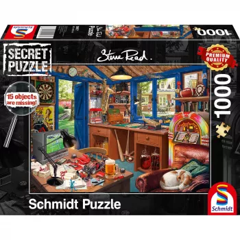 Steve Read: Secret Puzzle - Vaders werkplaats (1000 stukjes)