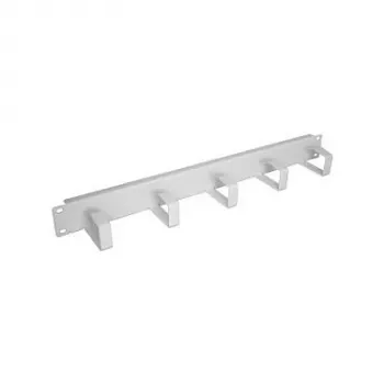 EFB-Elektronik 48,30 cm (19) 1HE kabelmanagementpaneel, 5 houders, staal RAL7035 fabrikant: EFB Elektronik (699995.1)