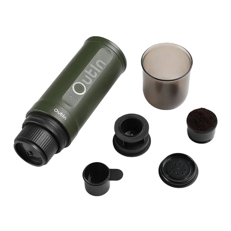 Outin Nano 7500mAh draagbare koffiemachine set (groen) + beschermhoes