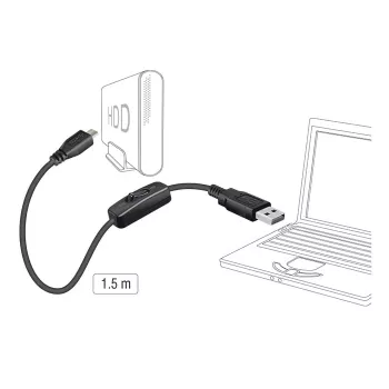 USB-kabel DeLOCK 84803 USB 2.0 1,5 m USB-A Micro-USB B zwart