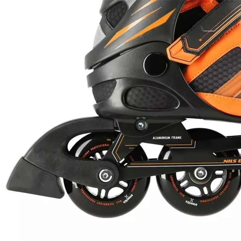 Inline skates Nils Extreme NA14112 ZWART-ORANJE MAAT 38
