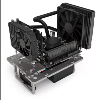 Streacom Benchtable BC1 Mini V2 titanium — compacte benchtable met ATX-compatibiliteit