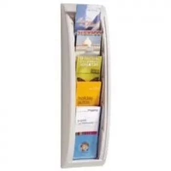 Paperflow papierhouder QUICK BLICK 4062.02 — desktop-organizer met 5 vakken, grijs