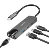 USB 3.2 Gen1 hub, 3-poorts met 2,5G Ethernet