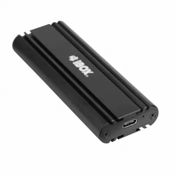 SSD-behuizing IBOX HD-07 voor 1x M.2-schijf, USB 3.2 Gen 2 (10 Gbit/s), USB-C, zwart