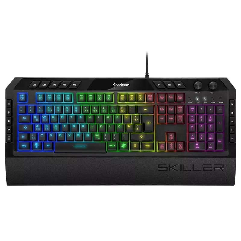 Sharkoon Skiller SGK5 toetsenbord gaming USB QWERTZ Duits zwart