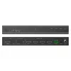 DIGITUS DS-55358 HDMI-videowandcontroller, 4 beeldschermen, 4K/30Hz-uitgang, 4K/60Hz-ingang via HDMI 2.0 / USB-C (DP 1.2a), RS232, afstandsbediening, zwart