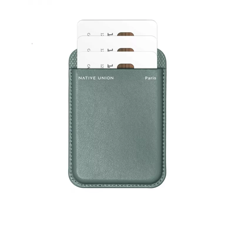 Wallet Case native union (Re)Classic groen compatibel met iPhone 15/15 Pro/15 Plus/15 Pro Max, iPhone 14/14 Pro/14 Plus/14 Pro Max, iPhone 13/13 Pro