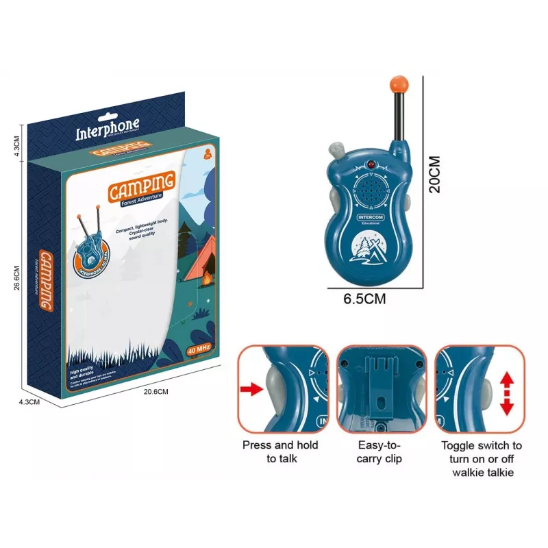 2-weg walkie-talkie set Madej 011776 — 16 kanalen, kinder-communicatieradio's
