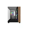 Pc-behuizing Cooler Master Elite 481 Wood — dual-chamber mATX met natuurlijk houtdesign en twee tempered-glass panelen