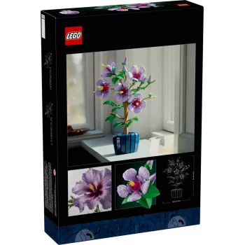 LEGO Botanical bouwset Hibiscus Flower 10372 – 660 onderdelen, tentoonstellingsmodel, 250×360×130 mm