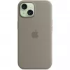 Siliconen hoes met MagSafe voor iPhone 15 – clay