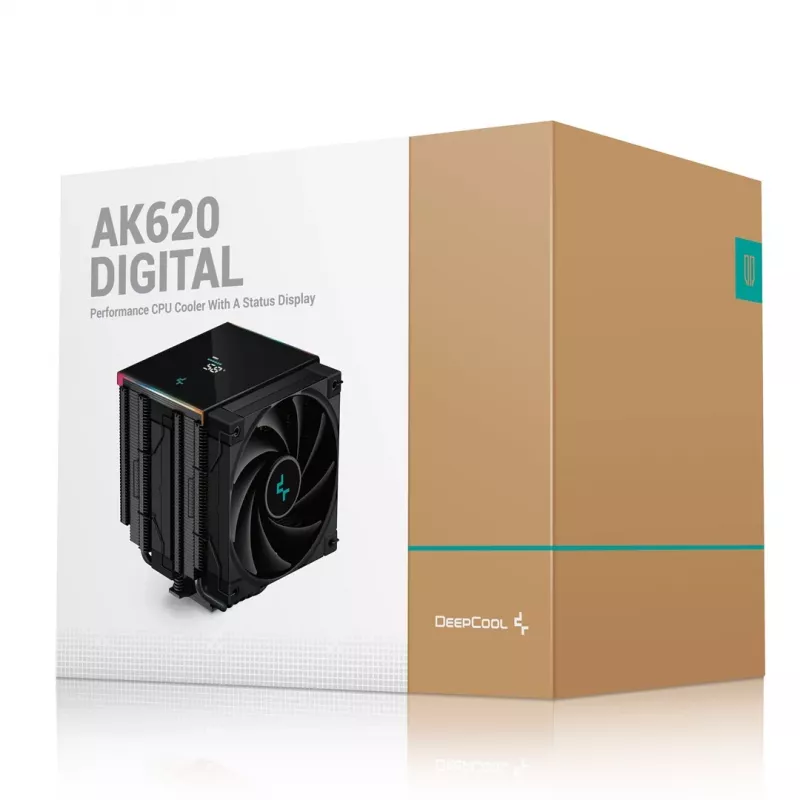 DeepCool AK620 DIGITAL processor-luchtkoeler 12 cm zwart 1 stuk