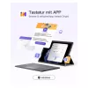 inateck toetsenbord Surface grijs, Sureface GO 1-4 Com. QWERTZ