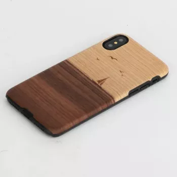 Smartphonehoesje man and wood voor iPhone X/XS – model mare, zwart