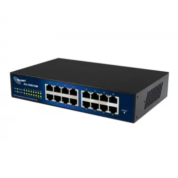 Managed switch ALLNET 112534 L2 Gigabit Ethernet 16 poorten 19U zwart