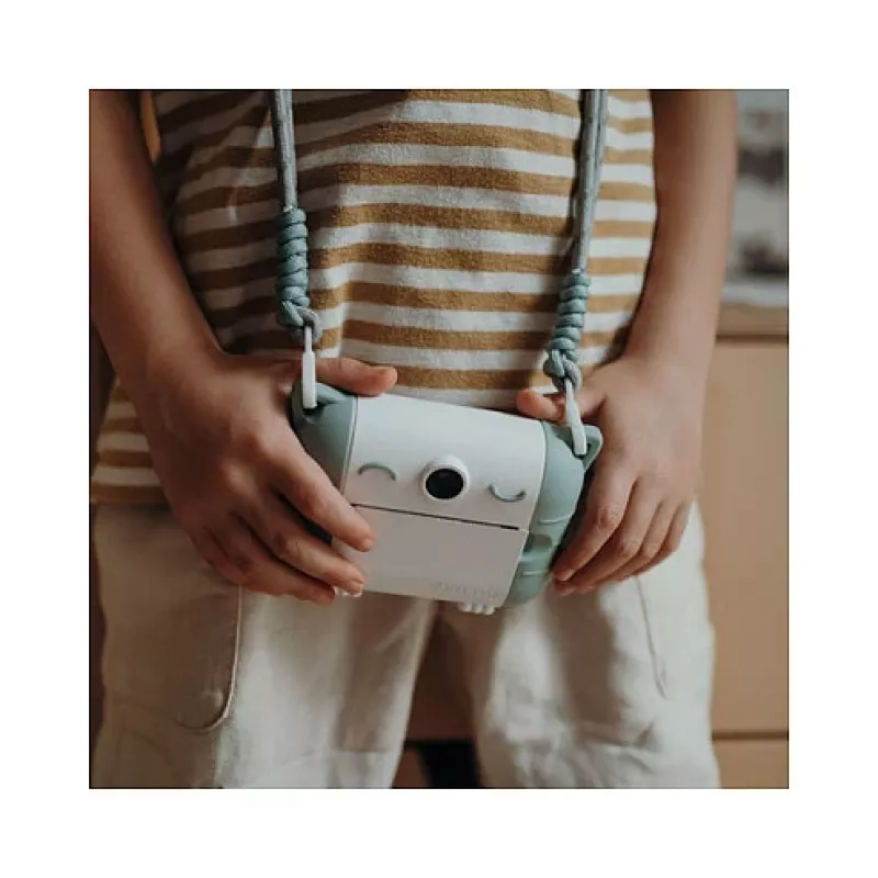 Kinderdigitale camera KIDYWOLF Kidyprint groen wit
