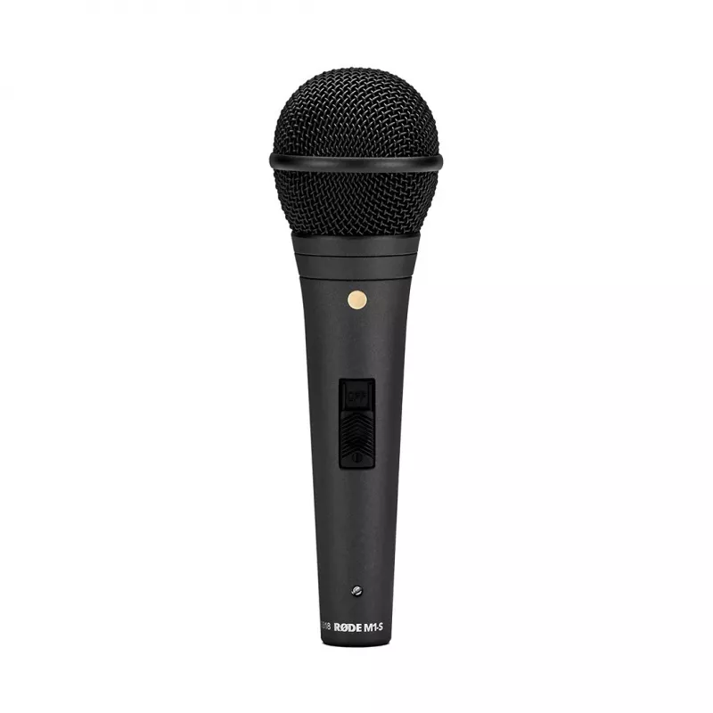 Dynamische podiummicrofoon RODE M1-S — 75–18000 Hz, -56 dB gevoeligheid, 320 Ω uitgang, 187 mm, 360 g, zwart