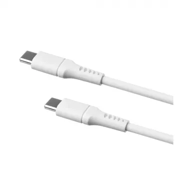 Vloeibaar siliconen vaste kabel FIXDLS-CC12-WH 60W witte USB-datakabel