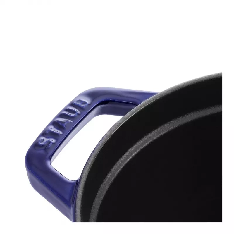 Gietijzeren cocotte Staub 4,25 L, 29 cm, blauw