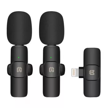 Puluz PU3150B lavalier draadloze microfoon Lightning Type.