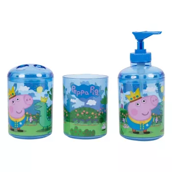 Badkamerset Peppa Pig 3369 — badaccessoiresset met dispenser en houder
