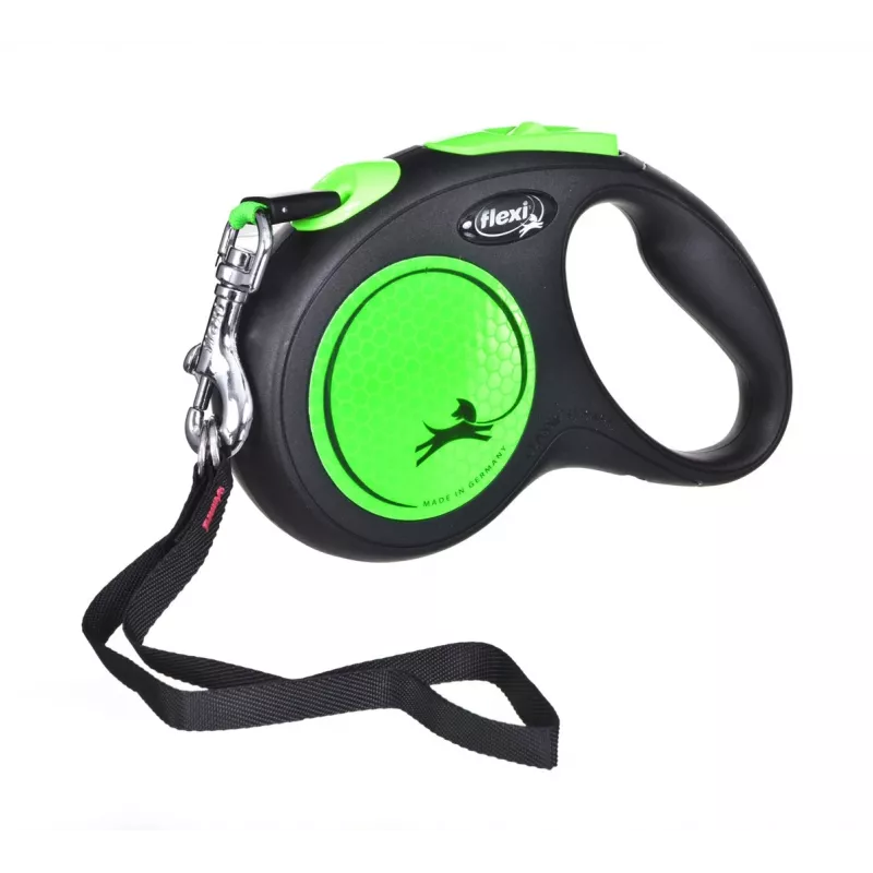 FLEXI nieuw Neon M - rolriem - 5 m