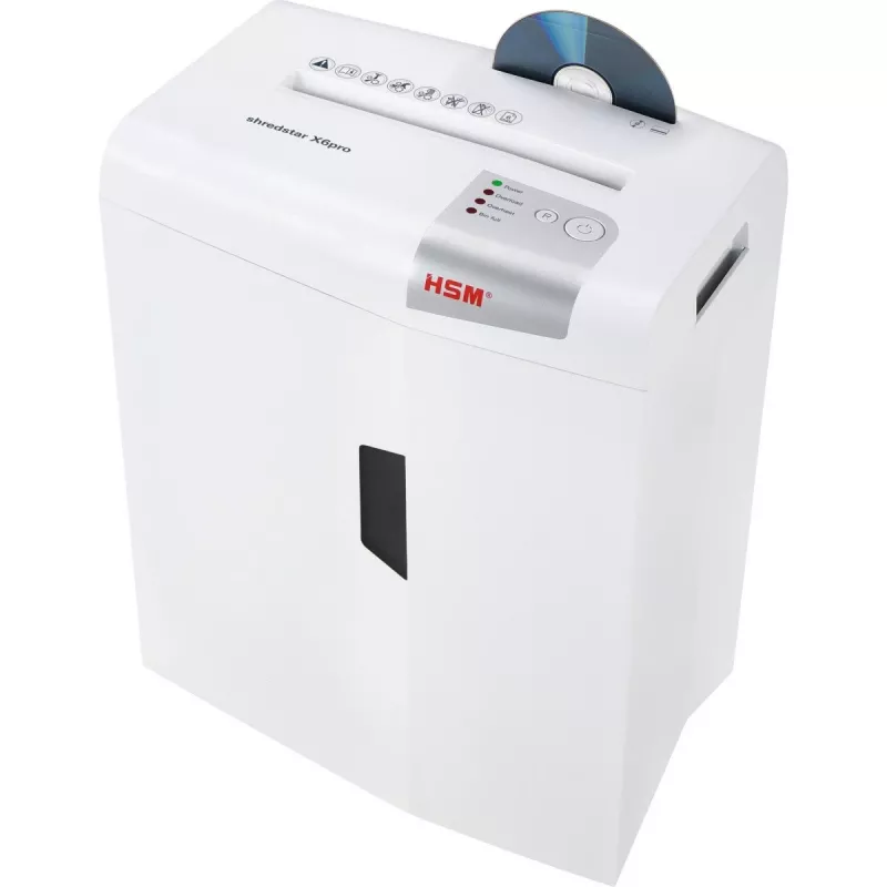 HSM shredstar X6pro papiervernietiger, 2 x 15 mm + apart CD-snijmechanisme