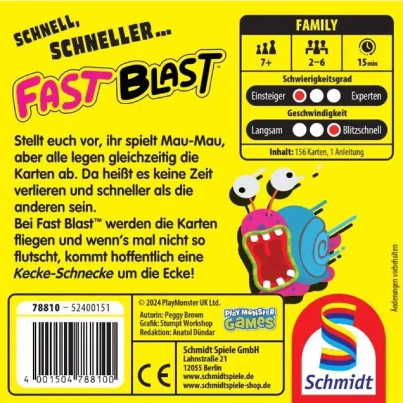 Fast Blast, kaartspel