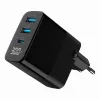 Gembird TA-UC-PDQC30LCD-BK-02 oplader voor mobiele apparaten universeel zwart AC snelladen binnen