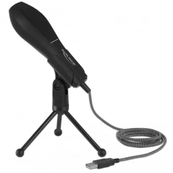 USB-condensatormicrofoon met tafelstandaard - ideaal voor gaming, Skype en zang
