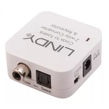 Lindy TosLink (optische) en coaxiale bidirectionele converter