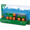 Wagon BRIO Clever Crane Wagon Lift and Load zwart groen