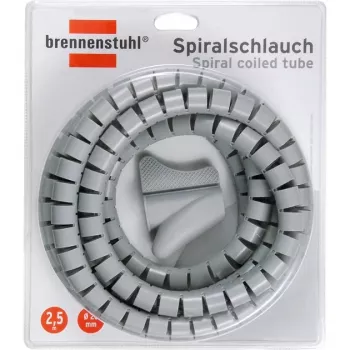 Brennenstuhl kabelorganizer spiraalslang L= 2,5 m, Ø= 20 mm, grijs