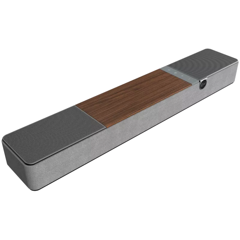 Soundbar KLIPSCH Flexus CORE 100 — 2.1 kanalen, 100 W, ingebouwde subwoofer, grijs/walnoot