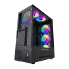Darkflash LEO computerkast (zwart)