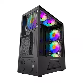 Darkflash LEO computerkast (zwart)