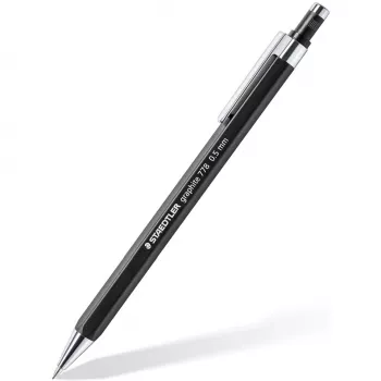 Mechanisch vulpotlood Staedtler 778 05-9, 0,5 mm, zeshoekige schacht, zwart, zwarte stift