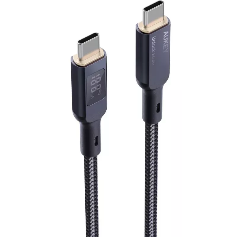 AUKEY CB-MCC102 USB-kabel 1,8 m USB-C zwart 480 Gbit/s
