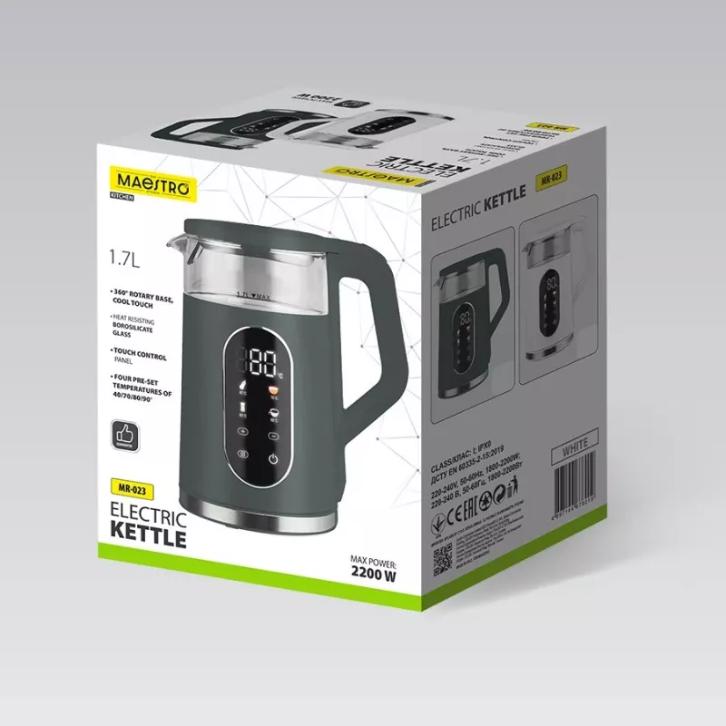 Waterkoker Maestro MR-023-groen 1,7 L 2220 W