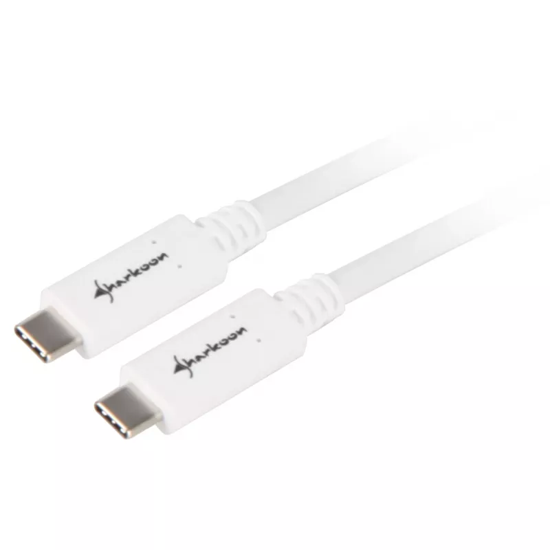 USB-kabel Sharkoon USB 3.2 Gen 1 0,5 m wit