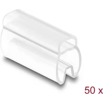 Delock kabelmarkeerder voor kabeldiameter 4 - 7 mm 50 stuks transparant (80951)