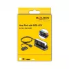 Koellichaam DELOCK 18460 voor M.2 SSD 2280 — aluminium/koper, RGB 5V, zwart